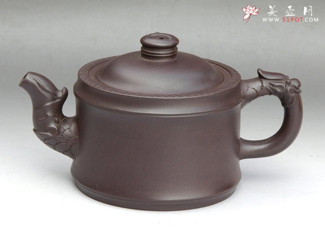 紫砂壶图片：龙头八卦 160CC - 宜兴紫砂壶网