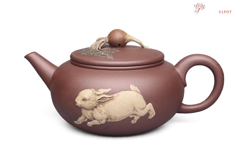 紫砂壶图片：卯兔 - 宜兴紫砂壶网