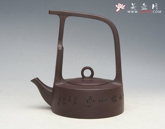 紫砂壶图片：鹧鸪提梁 - 宜兴紫砂壶网