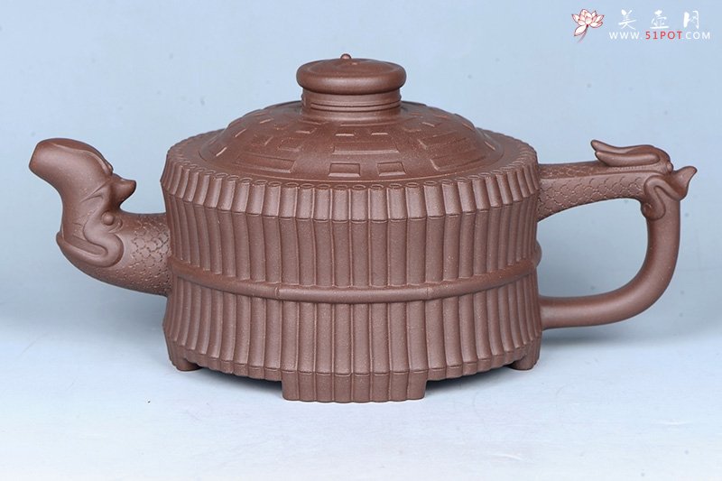 紫砂壶图片：龙头一捆竹 - 宜兴紫砂壶网