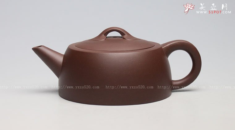 紫砂壶图片：《如意井栏》泥料：紫泥 容量：200cc - 宜兴紫砂壶网