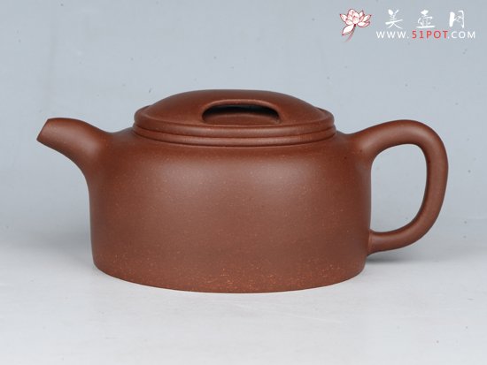 紫砂壶图片：牛盖莲子（全手工） 容量：250cc  泥料：底槽清 - 宜兴紫砂壶网