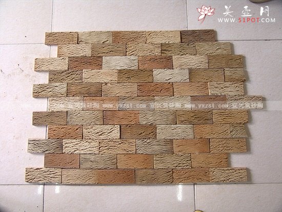 紫砂壶图片：还原烧艺术砖 - 宜兴紫砂壶网