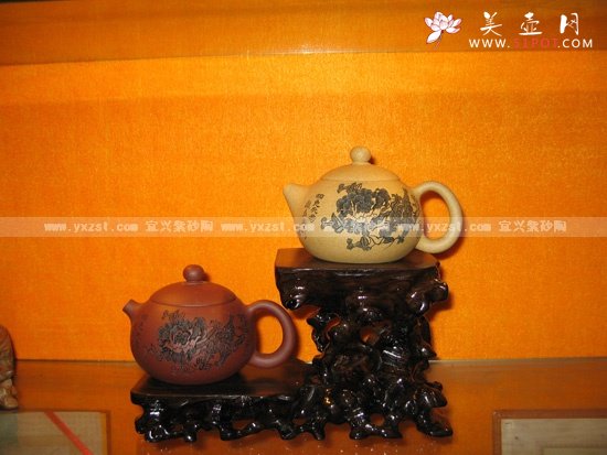 紫砂壶图片：倒把西施 - 宜兴紫砂壶网