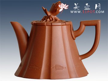 紫砂壶图片：鱼家乐 - 宜兴紫砂壶网