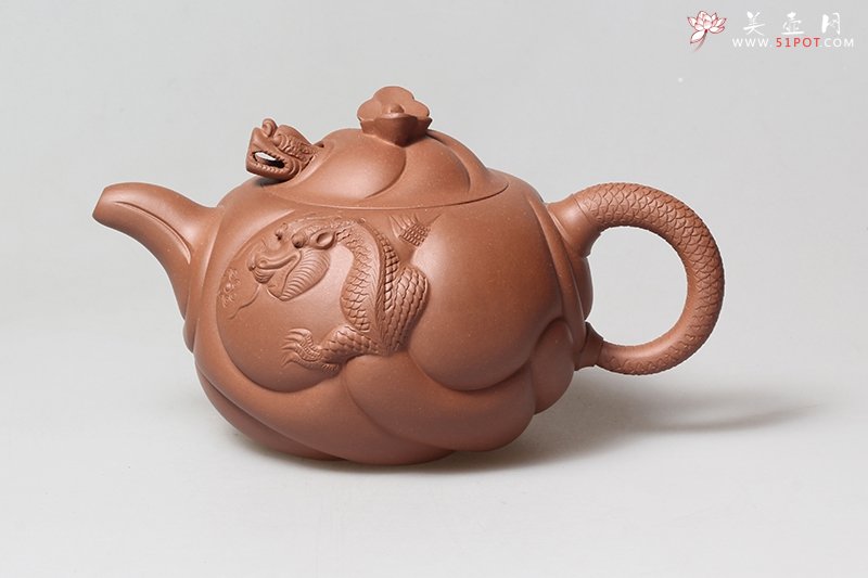 紫砂壶图片：鱼化龙 - 宜兴紫砂壶网