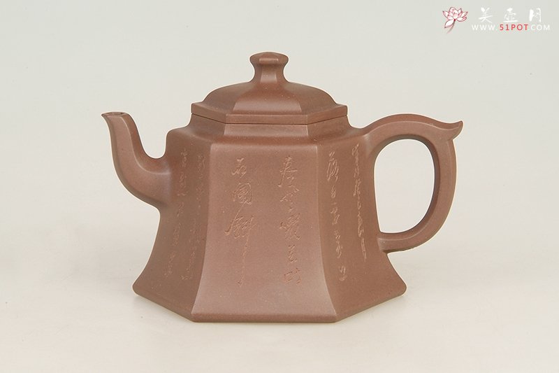 紫砂壶图片：六方醒晓 - 宜兴紫砂壶网