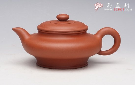 紫砂壶图片：虚扁 - 宜兴紫砂壶网