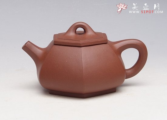 紫砂壶图片：六方石瓢 - 宜兴紫砂壶网
