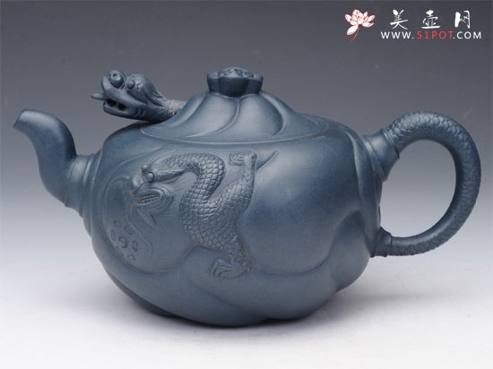 紫砂壶图片：鱼化龙 - 宜兴紫砂壶网