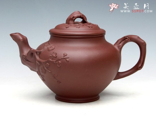 紫砂壶图片：报春（紫泥）大550ML   中450ML  小300ML - 宜兴紫砂壶网