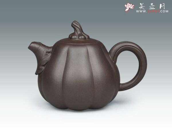 紫砂壶图片：南瓜 - 宜兴紫砂壶网