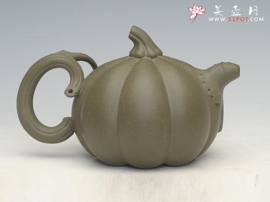 紫砂壶图片：南瓜 - 宜兴紫砂壶网