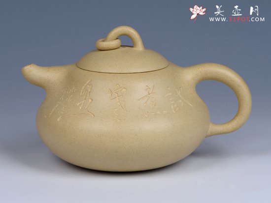 紫砂壶图片：- 本山绿泥葫芦 - - 宜兴紫砂壶网