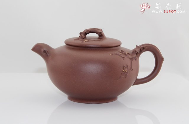 紫砂壶图片：春意盎然壶 - 宜兴紫砂壶网