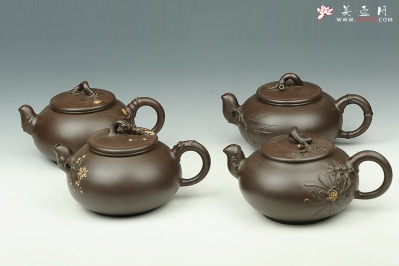 紫砂壶图片：四君子 - 宜兴紫砂壶网