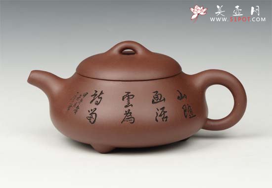 紫砂壶图片：汉棠石瓢 - 宜兴紫砂壶网