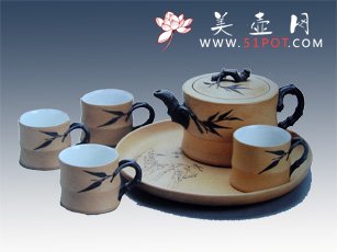 紫砂壶图片：竹段 - 宜兴紫砂壶网