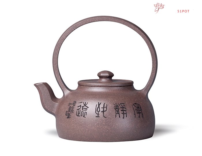 紫砂壶图片：大彬提梁 - 宜兴紫砂壶网