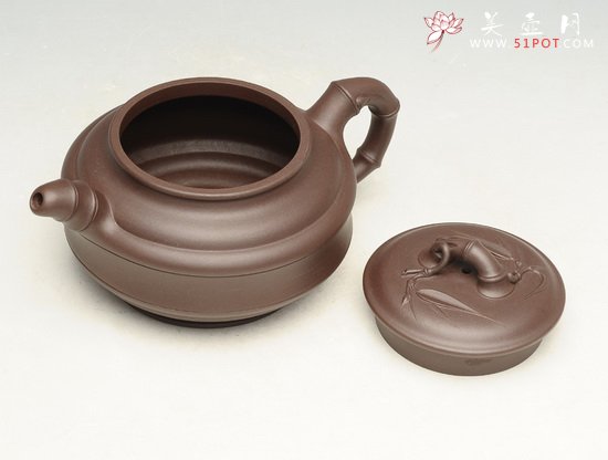 紫砂壶图片：竹鼓2   260cc - 宜兴紫砂壶网