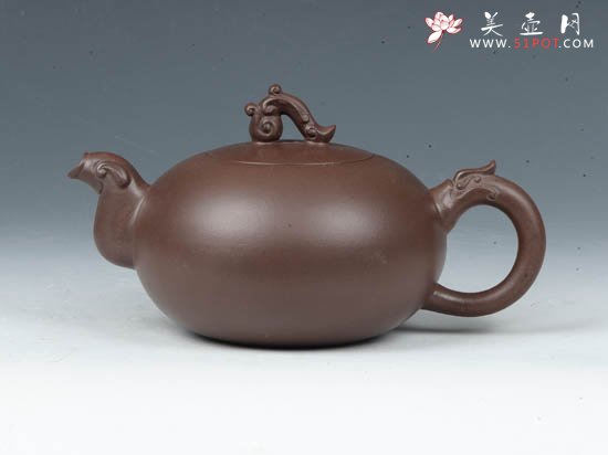 紫砂壶图片：凤如意  300cc - 宜兴紫砂壶网