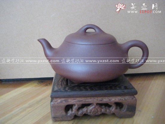 紫砂壶图片：汉棠石瓢 - 宜兴紫砂壶网