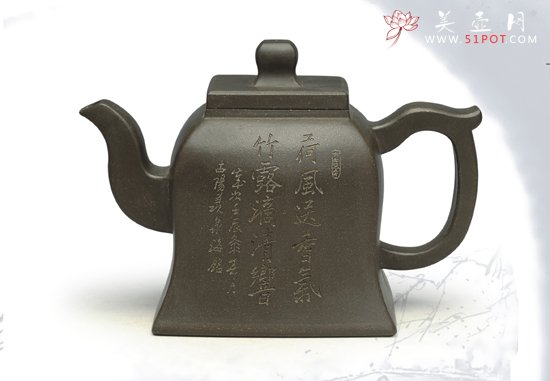 紫砂壶图片：秦方金钟 - 宜兴紫砂壶网