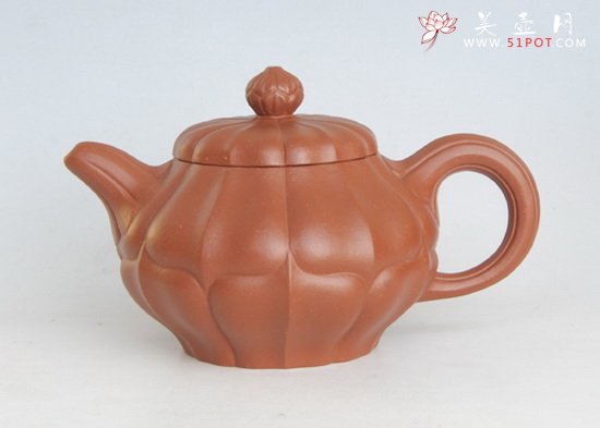 紫砂壶图片：朱泥合菱 - 宜兴紫砂壶网