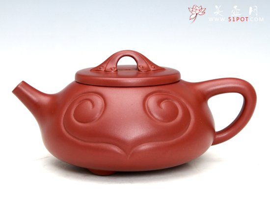 紫砂壶图片：如意石瓢  容量:300CC - 宜兴紫砂壶网