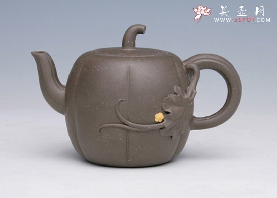 紫砂壶图片：香瓜壶小品 - 宜兴紫砂壶网