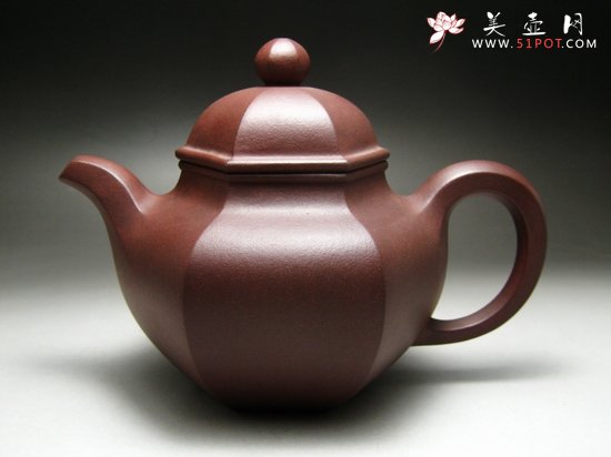 紫砂壶图片：六方掇子 - 宜兴紫砂壶网