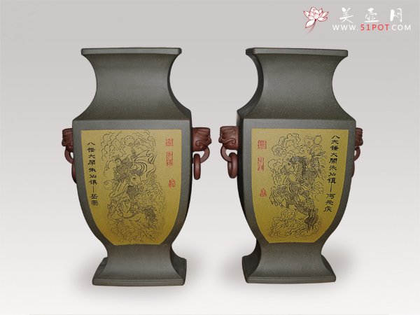 紫砂壶图片：花瓶 - 宜兴紫砂壶网