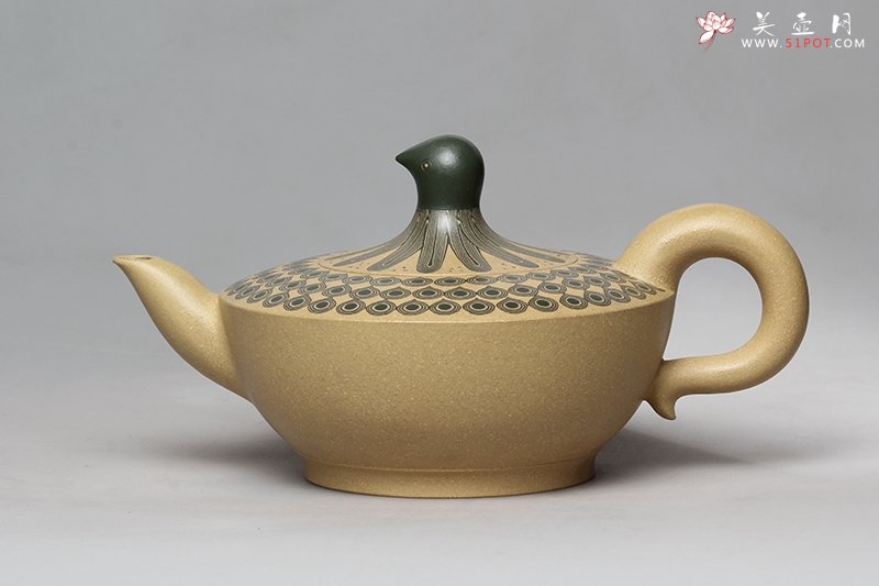 紫砂壶图片：孔雀开屏 - 宜兴紫砂壶网