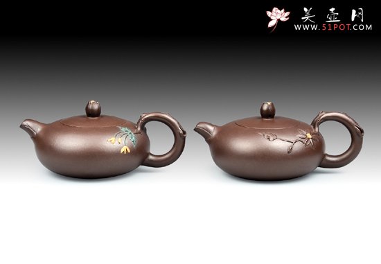 紫砂壶图片：28 花开富贵 - 宜兴紫砂壶网