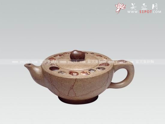 紫砂壶图片：华锦壶 - 宜兴紫砂壶网