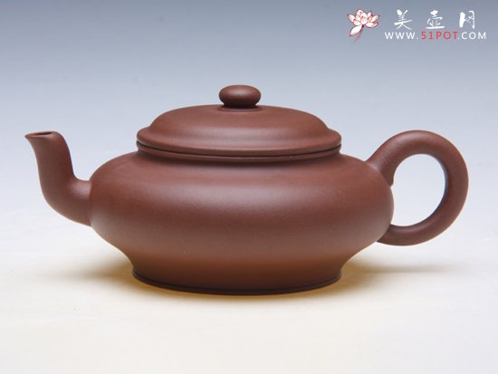紫砂壶图片：小高虚扁 - 宜兴紫砂壶网