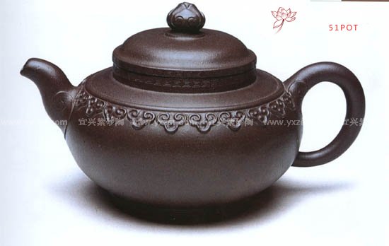 紫砂壶图片：云肩如意壶 - 宜兴紫砂壶网