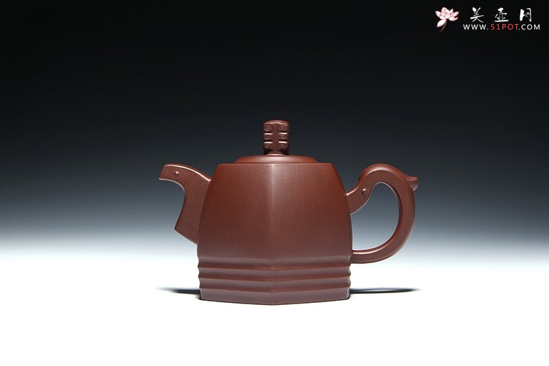 紫砂壶图片：六方青玉 - 宜兴紫砂壶网