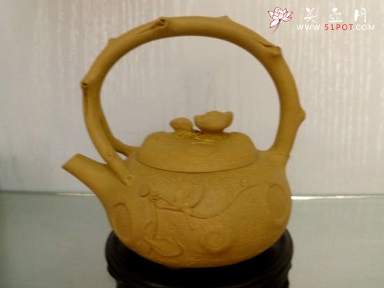 紫砂壶图片：供春提梁 - 宜兴紫砂壶网