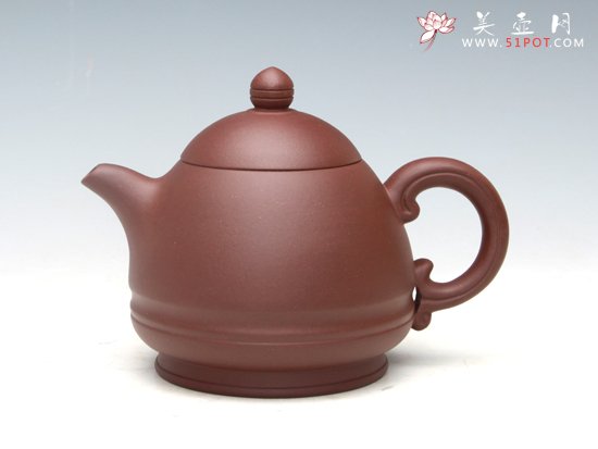 紫砂壶图片：玉笠（紫泥）400ML - 宜兴紫砂壶网