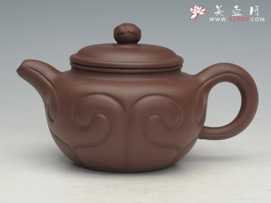 紫砂壶图片：四方如意壶 - 宜兴紫砂壶网