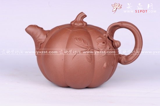 紫砂壶图片：南瓜 - 宜兴紫砂壶网