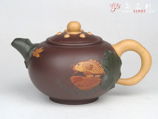 紫砂壶图片：莲心壶  300C... - 宜兴紫砂壶网