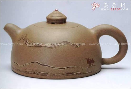 紫砂壶图片：沙漠之舟壶 - 宜兴紫砂壶网