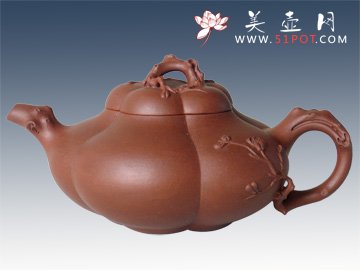 紫砂壶图片：梅花壶 - 宜兴紫砂壶网