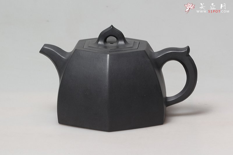 紫砂壶图片：六方铜铊 - 宜兴紫砂壶网