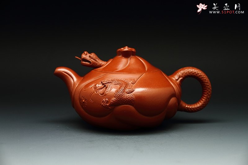 紫砂壶图片：鱼化龙 - 宜兴紫砂壶网