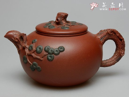 紫砂壶图片：劲松  300cc - 宜兴紫砂壶网