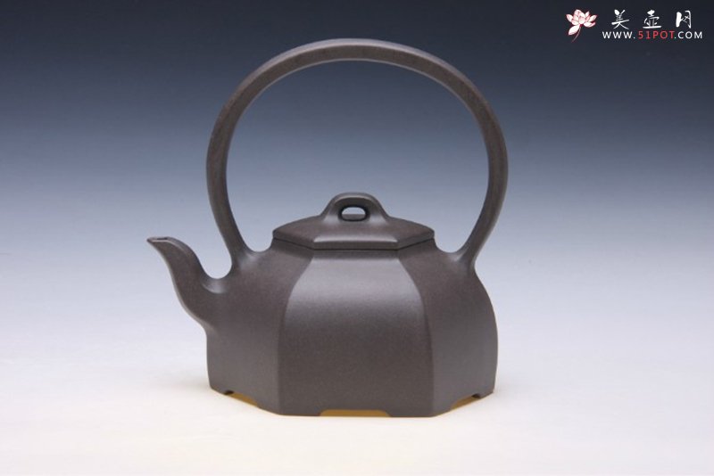 紫砂壶图片：磐容提梁 - 宜兴紫砂壶网