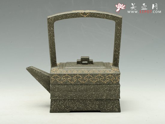 紫砂壶图片：玉带提梁 - 宜兴紫砂壶网